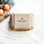 Rustikale Dekorationsschrift für Eierkarton