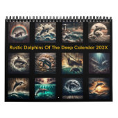 Rustikale Delfine der Tiefe 2025  Kalender (Titelbild)