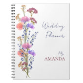 Rustikale Delikatesse Akryllische Bouquet-Hochzeit Notizblock (Vorderseite)