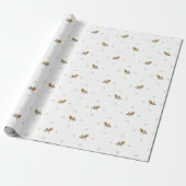 Rustikale Delikatesse Tan Playful Acorn Branch Ges Geschenkpapier (Ungerollt)