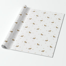 Rustikale Delikatesse Tan Playful Acorn Branch Ges Geschenkpapier