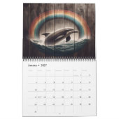 Rustikale Delphine der Tiefe 2025 Kalender (Jan 2027)