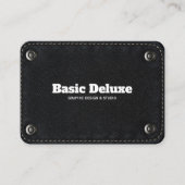 Rustikale Denim-Patch Visitenkarte | Dunkle Jeans (Vorderseite)