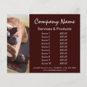 rustikale Desserts, Schokoladenkuchen Flyer (Hinten)