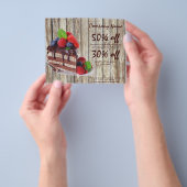 rustikale Desserts, Schokoladenkuchen Flyer (Gruppe)