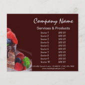 rustikale Desserts, Schokoladenkuchen Flyer (Hinten)