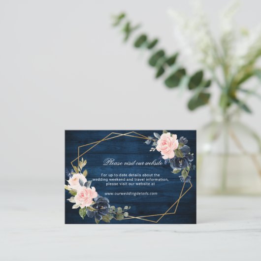 Rustikale Details der geometrischen Struktur der H Begleitkarte (Stehend Vorderseite)