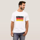 Rustikale deutsche Flagge T-Shirt (Vorne ganz)