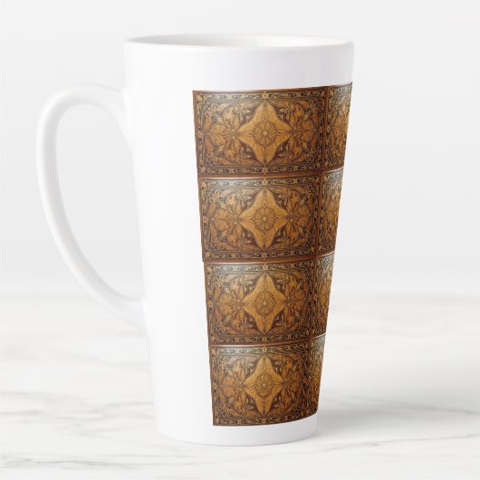 Rustikale Diamond-Latte-Tasse Milchtasse (Links)