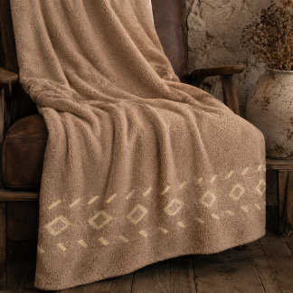 Rustikale Diamond Trail Flanelldecke Fleecedecke