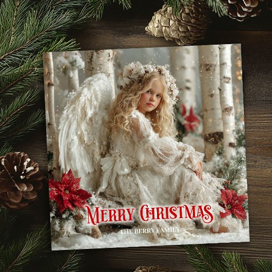Rustikale digitale Weihnachtsklassiker-Grußkarte m Feiertagskarte