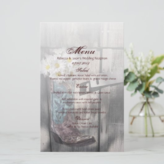 rustikale Disy Western Cowboy Hochzeit (Stehend Vorderseite)