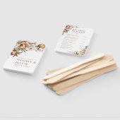 Rustikale Dread Floral Pampas Hochzeitsprogramme Fächer (Non-assembled)