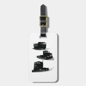 Rustikale Drei-schwarze LKW Vintages LKW-Design Gepäckanhänger (Vorderseite vertikal)