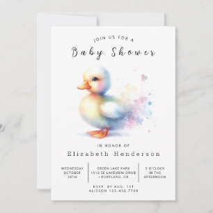 Rustikale Duckbabwdusche Einladung