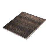 Rustikale dunkelbraune HOLZ-Optik-Textur Fliese (Seite)