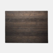 Rustikale dunkelbraune HOLZ-Optik-Textur Fußmatte (Vorderseite)