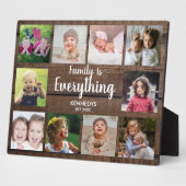 Rustikale Dunkelholz-10-Fotokollagenfamilie Fotoplatte (Seite)