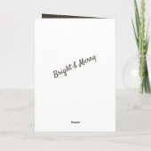 Rustikale Dunkelholz Weihnachtskarte Foto Weihnach Karte (Rückseite)