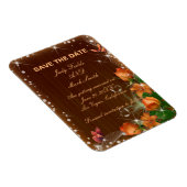 Rustikale dunkle Holzblütenhochzeit rettet das Dat Magnet (Rechte Seite)