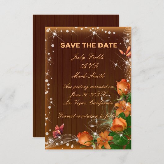 Rustikale dunkle Holzblütenhochzeit speichert die Dankeskarte (Vorne/Hinten)