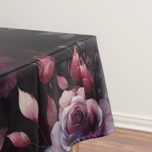Rustikale dunkle Rose Tischdecke (Beispiel)