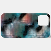 Rustikale dunkle Zyanfärbung in quadratischem Mosa Case-Mate iPhone Hülle (Rückseite (Horizontal))