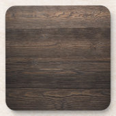 Rustikale dunkles Braun HÖLZERNE Untersetzer (Vorderseite)