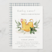 Rustikale Dusche aus dem Blätterteig der Heiligen Dankeskarte (Vorne/Hinten)