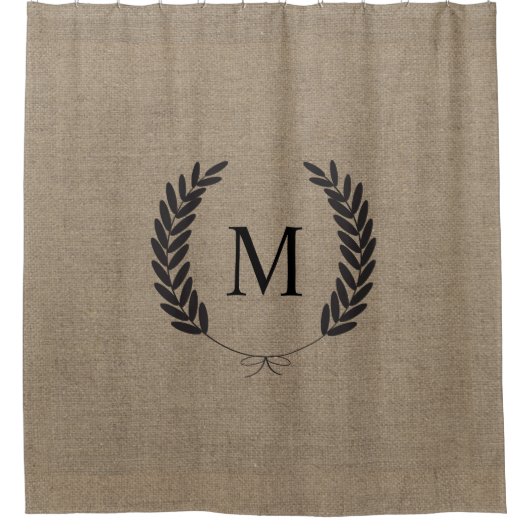 Rustikale Duschvorhang (Vorderseite)