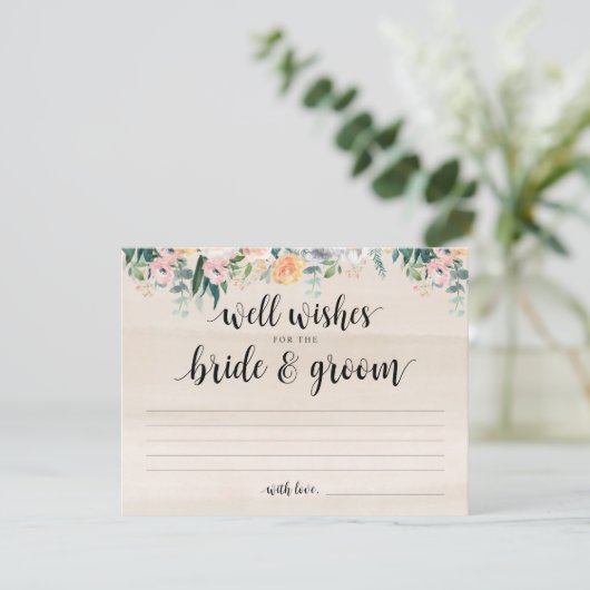 Rustikale Dusk Wedeling Well Card Einladung (Stehend Vorderseite)