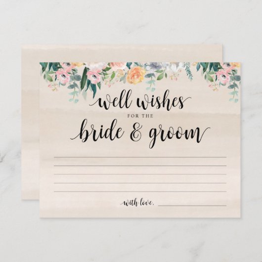 Rustikale Dusk Wedeling Well Card Einladung (Vorne/Hinten)