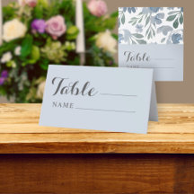 Rustikale Dusty Blue & Floral Wedding Seating