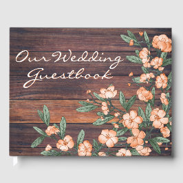 Rustikale dusty grüne Orangenblüten Hochzeit Gästebuch