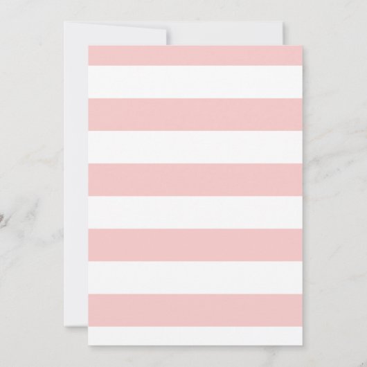 Rustikale Dusty Pink Blumenzeremonie Einladung (Rückseite)