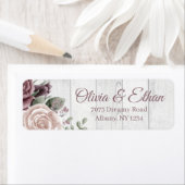 Rustikale Dusty Rose Blume Holz (Insitu)