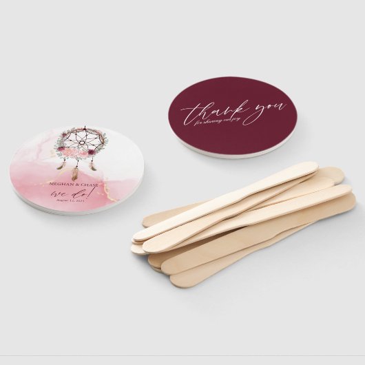 Rustikale Dusty Rose Blumenstrauß Fächer (Non-assembled)