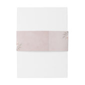 Rustikale Dusty Rose Floral Bouquet Einladungsbanderole (Rückseitenbeispiel)