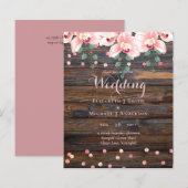 Rustikale Dusty Rose Rosa Blumenzehen (Vorne/Hinten)