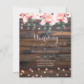 Rustikale Dusty Rose Rosa Blumenzehen (Vorderseite)