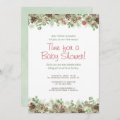 Rustikale dynamische Herbstdusche Einladung (Vorne/Hinten)