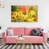 Rustikale Echinacea-Blume Leinwanddruck (Insitu (Wohnzimmer))