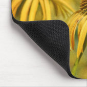 Rustikale Echinacea-Blume Mousepad (Ecke)