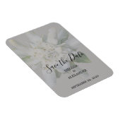 Rustikale Edelweiss Blume Hochzeit Sichern Sie das Magnet (Rechte Seite)