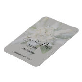 Rustikale Edelweiss Blume Hochzeit Sichern Sie das Magnet (Linke Seite)