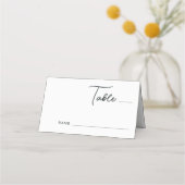 Rustikale Einfache Berge Pinienwald Hochzeit Platzkarte (Vorderseite)