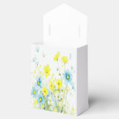 Rustikale, einfache, blaue Pfoten Wasserfarbe Geschenkschachtel (Geöffnet)