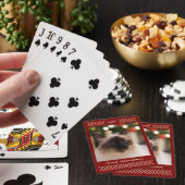 Rustikale einfache Grafik mit individuellem Foto, Spielkarten (In Situ)