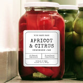 Rustikale einfache, hausgemachte Konservierungssto Quadratischer Aufkleber