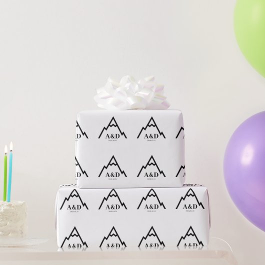 Rustikale, einfache Hochzeit Geschenkpapier (Partygeschenke)